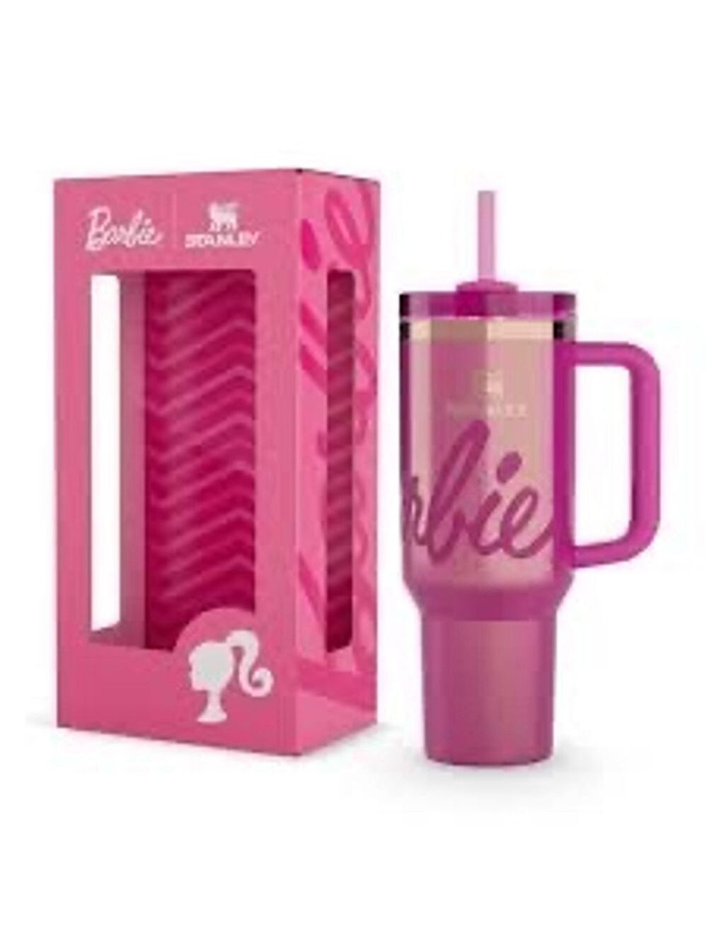 Barbie X Stanley Icon Quencher H20 Tumbler Cup 40oz Anniversary Edition
